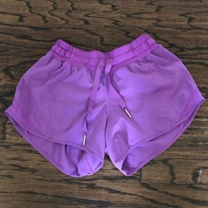 Purple Lululemon Hotty Hot Shorts, size 4, EUC 💜